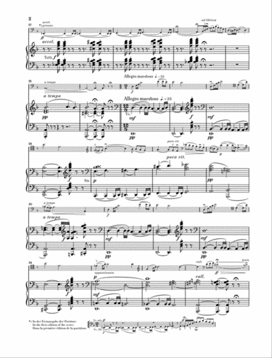 Violoncello Concerto in D minor Piano Accompaniment scores gallery preview page 3