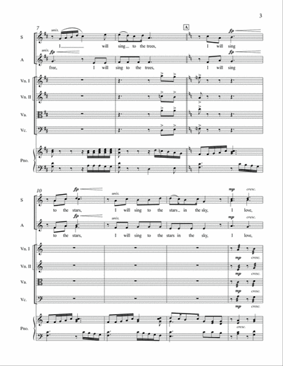 Joy from I Will Sing to the Stars Choir scores gallery preview page 4