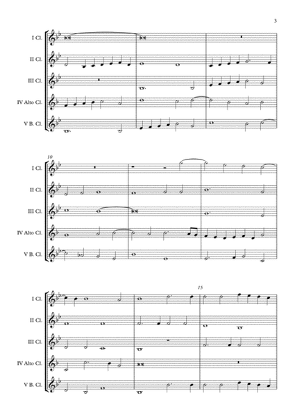 Exsultate Deo (Giovanni Pierluigi da Palestrina) Clarinet Choir arr. Adrian Wagner image number null
