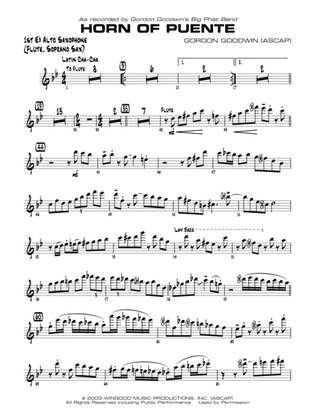 Horn of Puente: E-flat Alto Saxophone