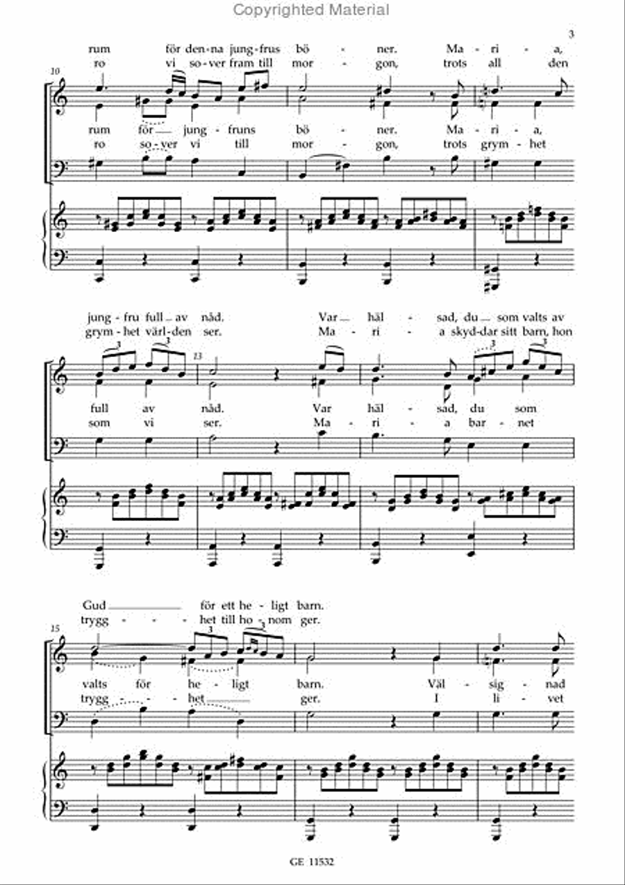 Ave Maria 3-Part scores gallery preview page 3