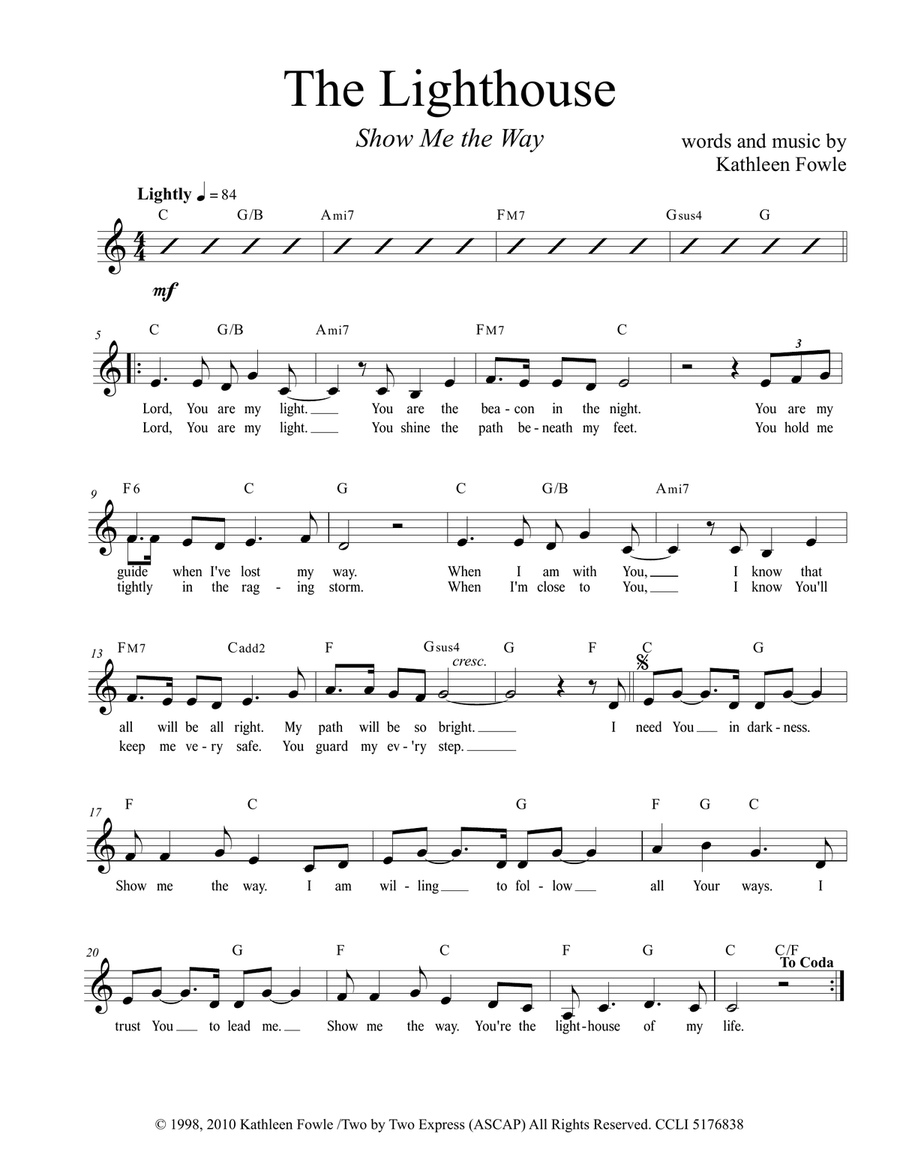 THE LIGHTHOUSE Piano scores gallery preview page 3