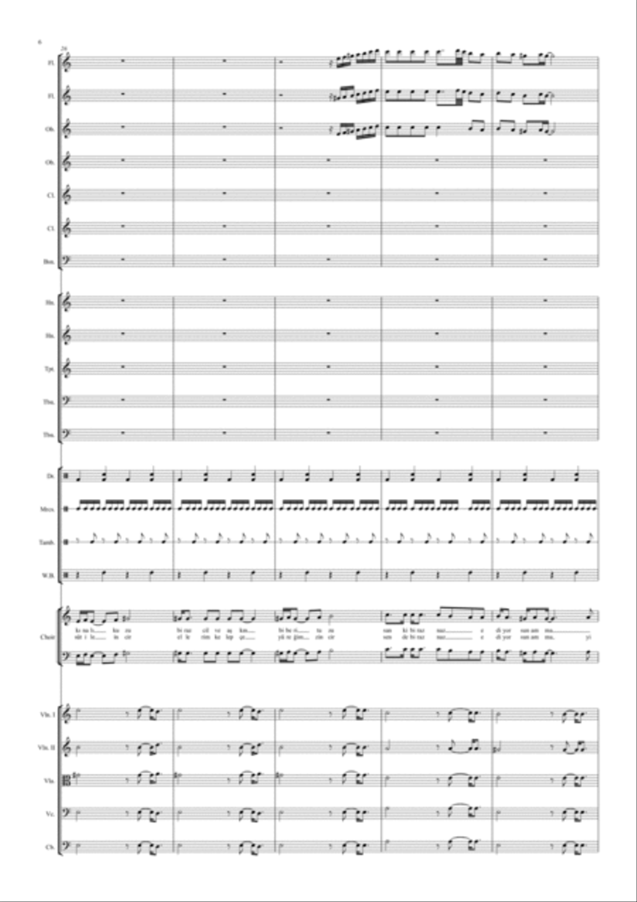 Gibi Gibi Gibi Gibi Full Orchestra scores gallery preview page 6