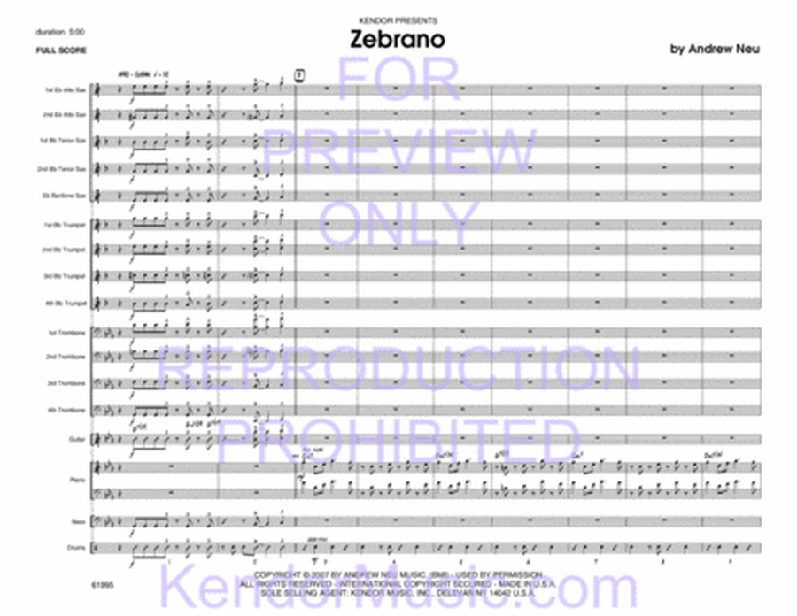 Zebrano (Full Score)