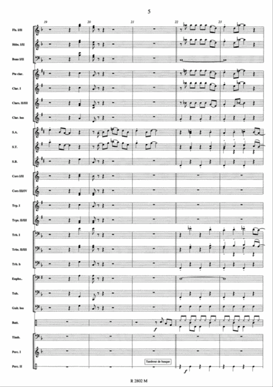 Johnny Hallyday Concert Band scores gallery preview page 6