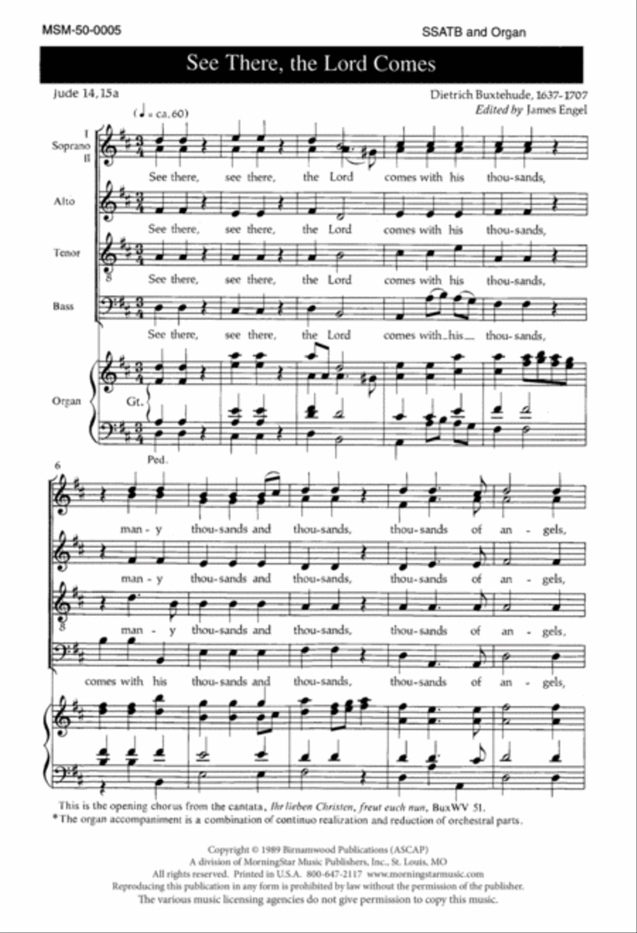 See There, the Lord Comes 4-Part scores gallery preview page 1