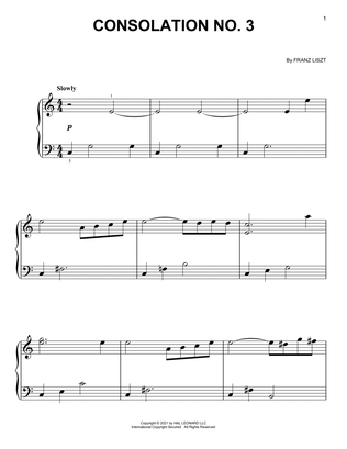 Book cover for Consolation No. 3 In D-Flat Major