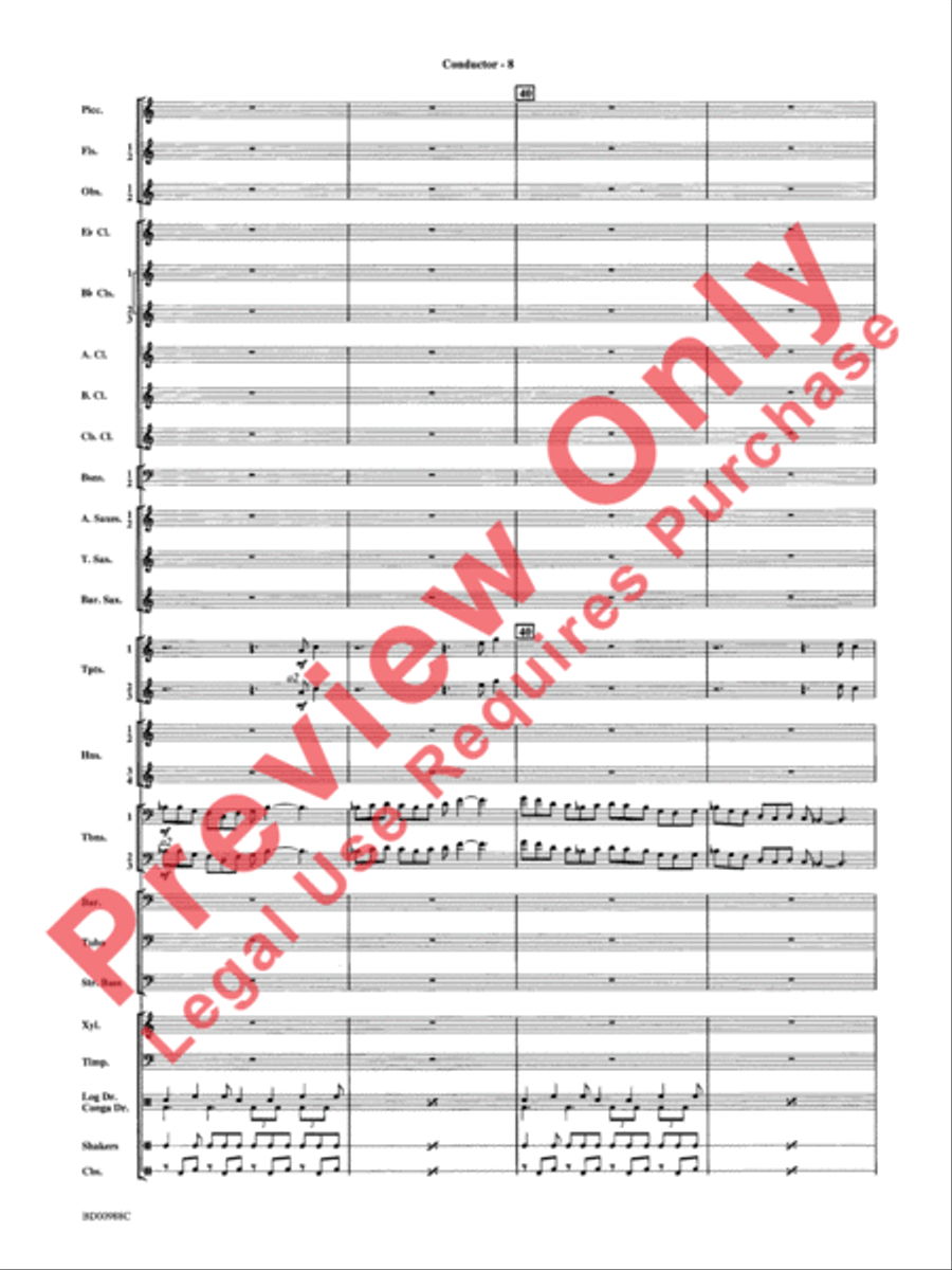 Kilimanjaro: An African Portrait Concert Band scores gallery preview page 11