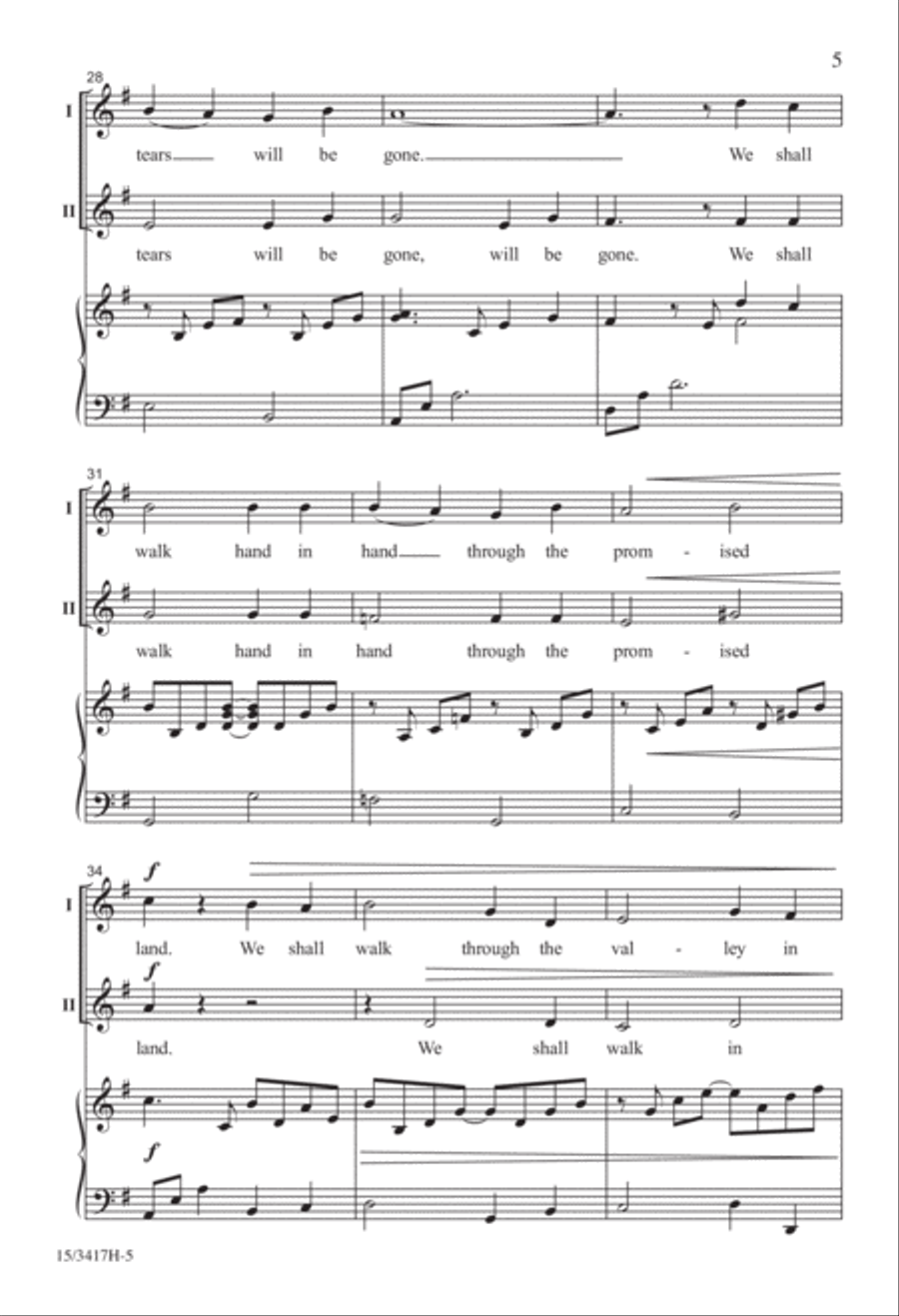 We Shall Walk Through the Valley in Peace 2-Part scores gallery preview page 5