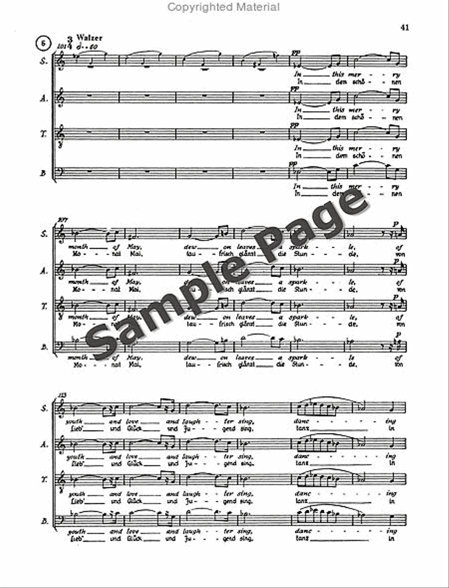 Henze Moralities(1967) Chor.score 4-Part scores gallery preview page 44