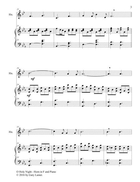 CHRISTMAS SPLENDOR SUITE (Horn in F and Piano with Score & Parts) image number null