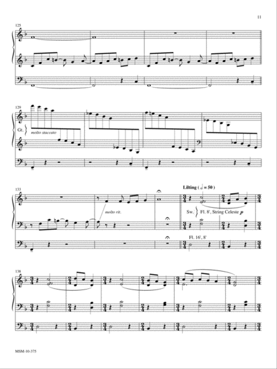 Fantasy on Lobe den Herren Organ scores gallery preview page 6