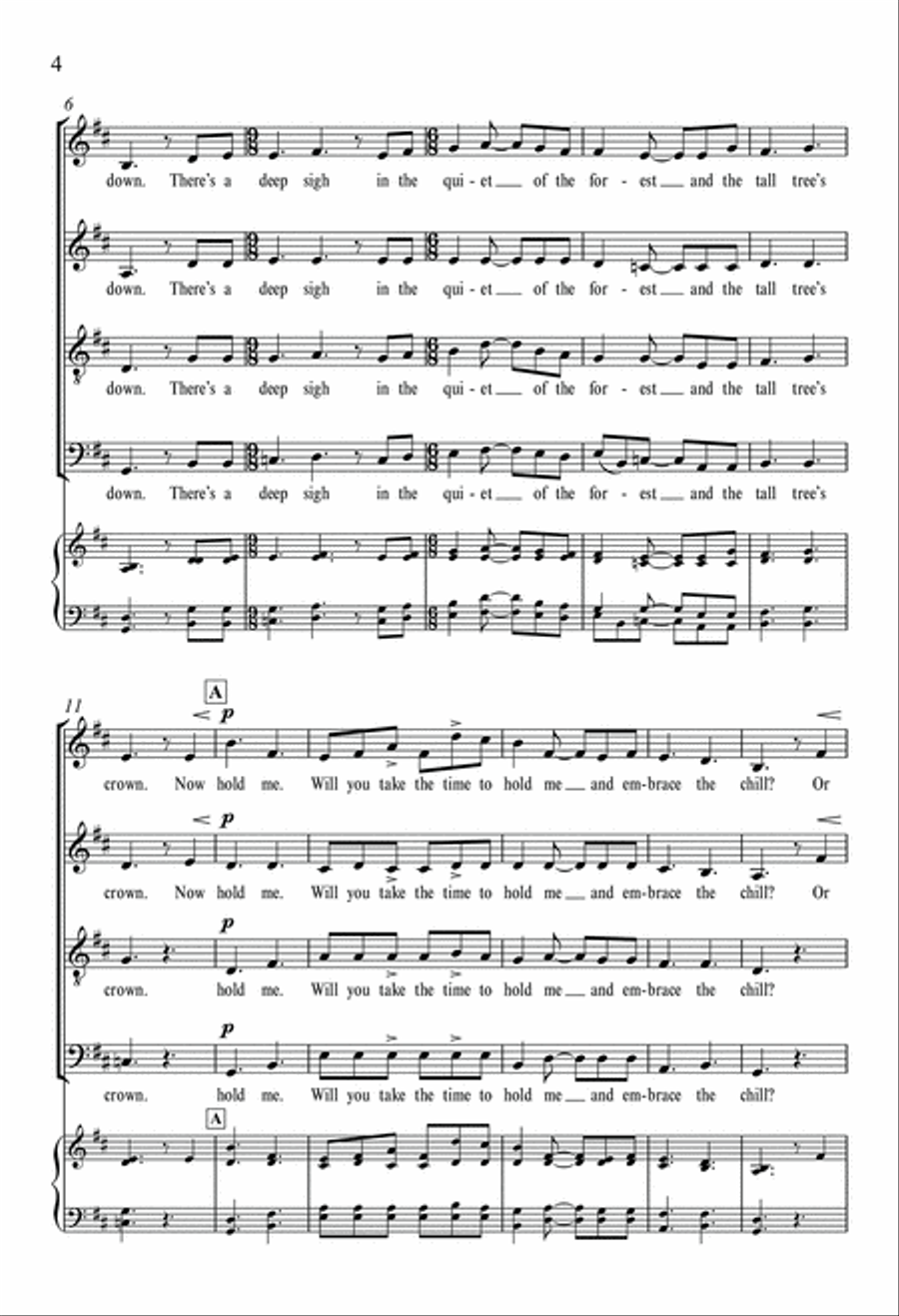 When the Earth Stands Still 4-Part scores gallery preview page 4