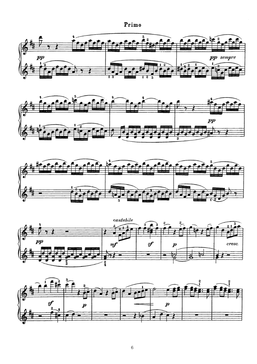Mendelssohn The Fingal's Cave Overture, for pino duet(1 piano, 4 hands), PM811 1 Piano, 4-Hands scores gallery preview page 6