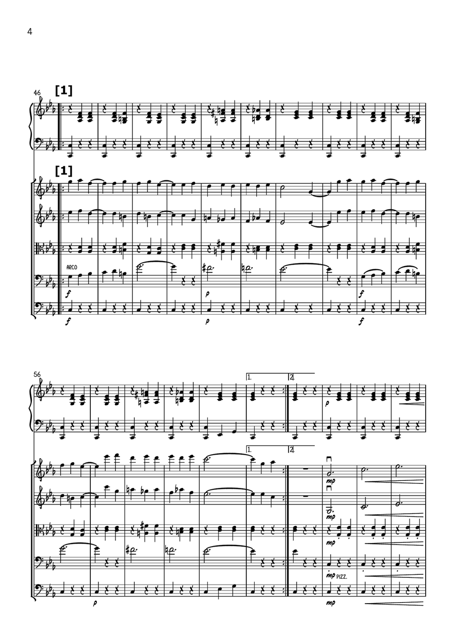 Songe d`automne String Orchestra scores gallery preview page 4