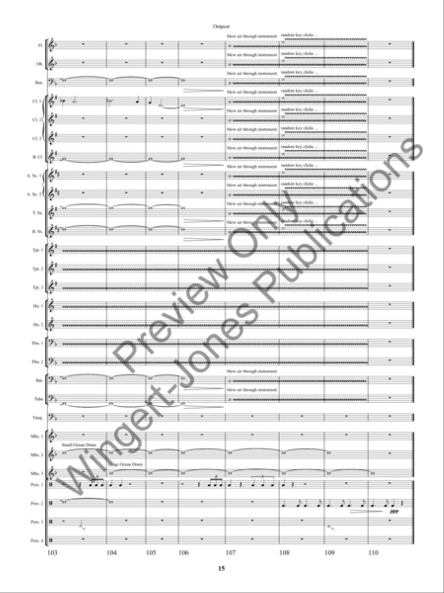 Outpost Concert Band scores gallery preview page 18