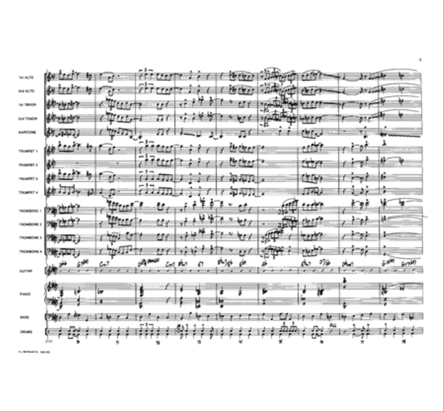 Travelin' Home Jazz Ensemble scores gallery preview page 10