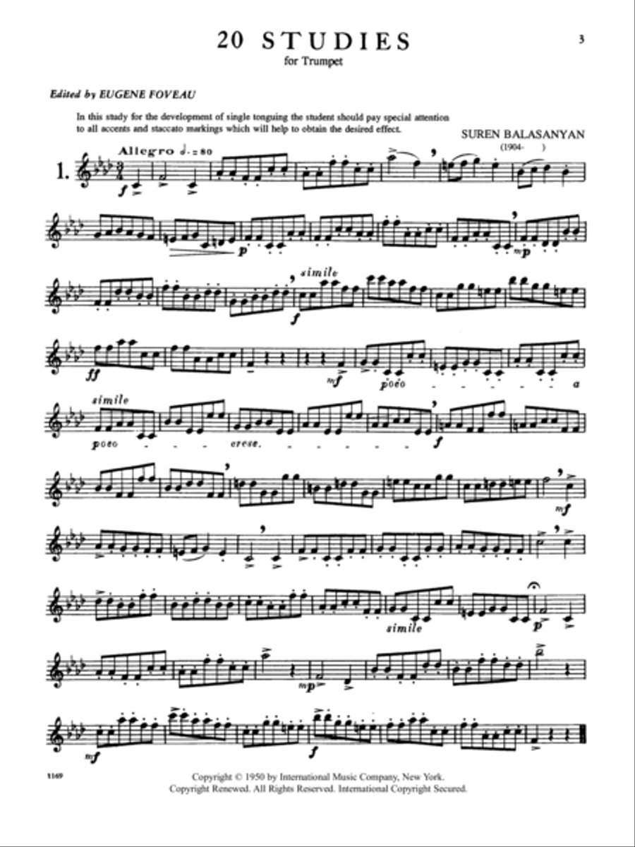 20 Studies 20 Studies Trumpet Solo scores gallery preview page 2
