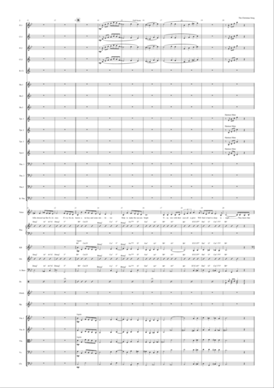 The Christmas Song (chestnuts Roasting On An Open Fire) Full Orchestra scores gallery preview page 4