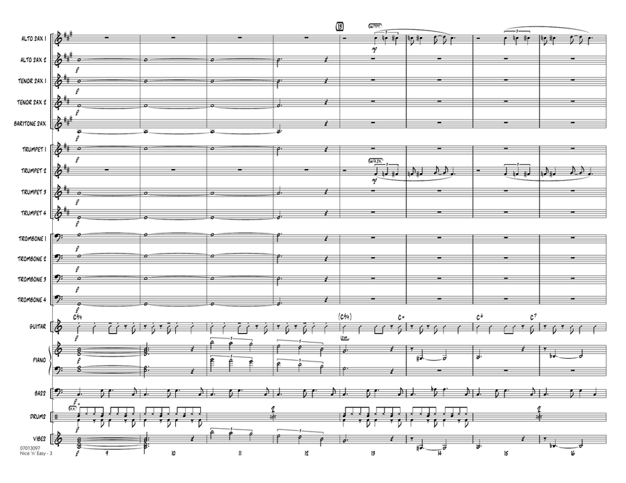 Nice 'n' Easy - Conductor Score (Full Score) Jazz Ensemble scores gallery preview page 3