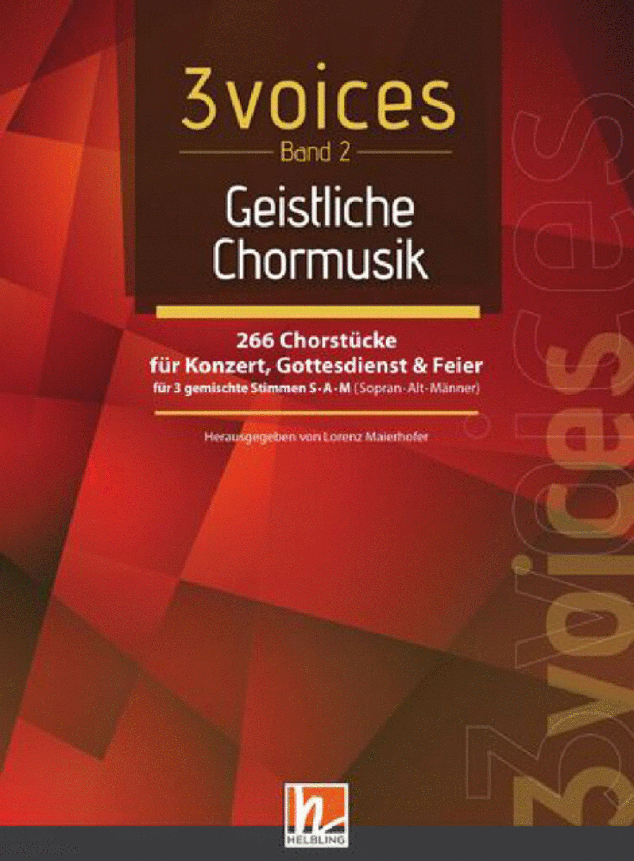 3 Voices - Geistliche Chormusik Band 2 3-Part scores gallery preview page 1