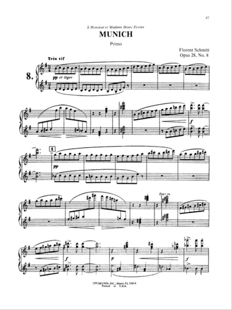 Schmitt: Album of Piano Duets, Volume II Piano Duet scores gallery preview page 2