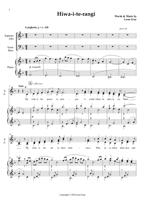 Hiwa-i-te-rangi (Choir Version)