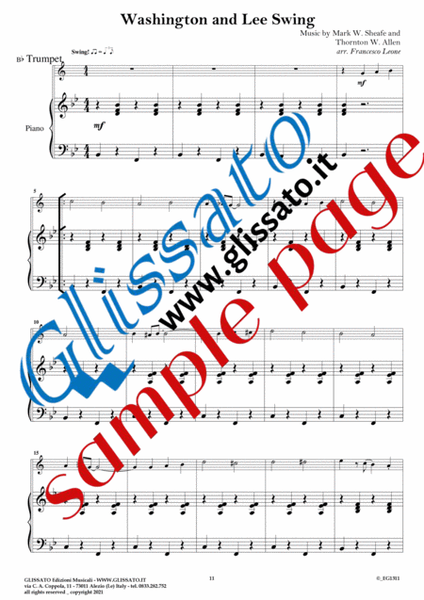 6 Easy Dixieland Tunes - Bb Trumpet/Cornet or Trombone/Euphonium t.c. & Piano image number null