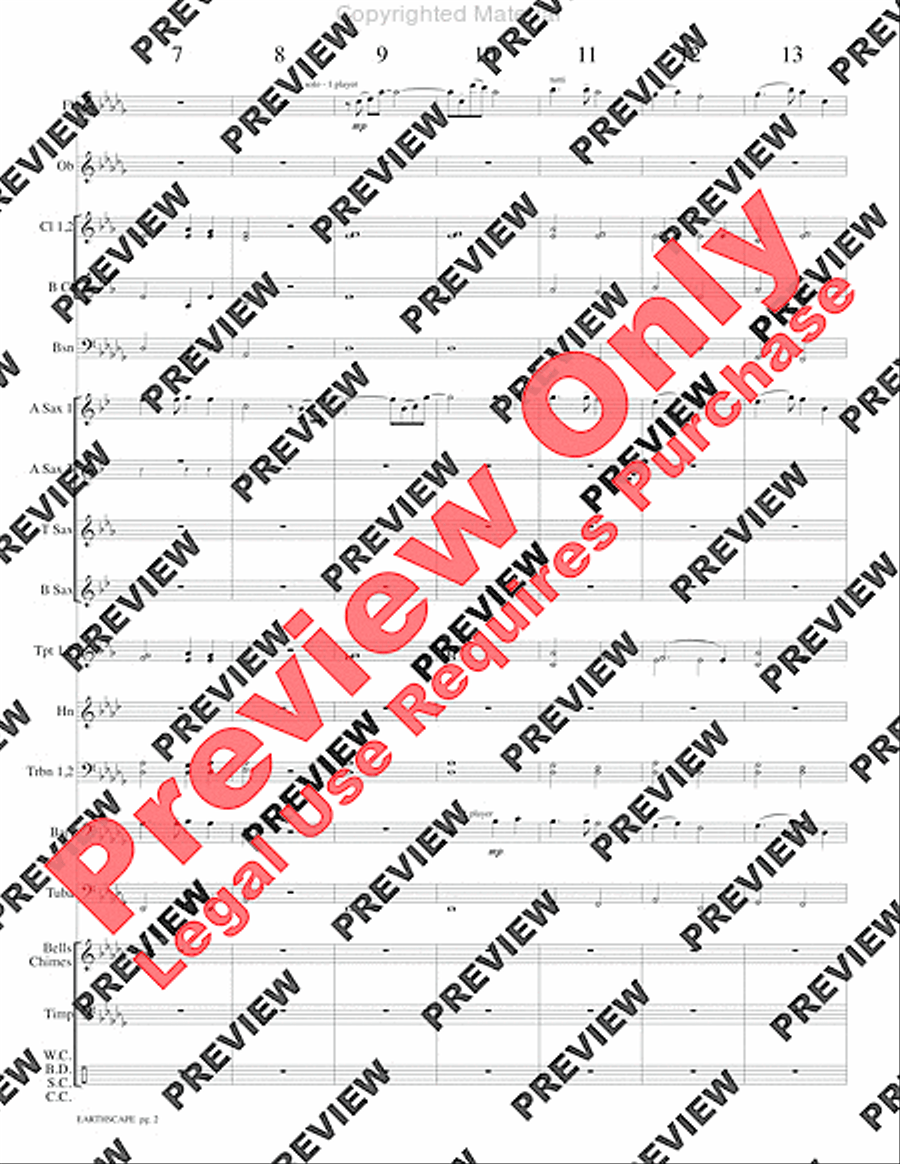 Earthscape Concert Band scores gallery preview page 5