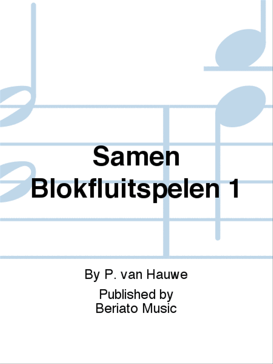 Samen Blokfluitspelen 1 Samen Blokfluitspelen 1 Recorder scores gallery preview page 1