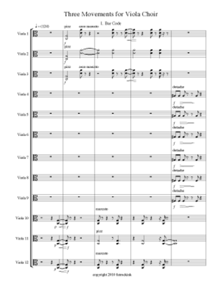 3 Movements for Viola Choir
