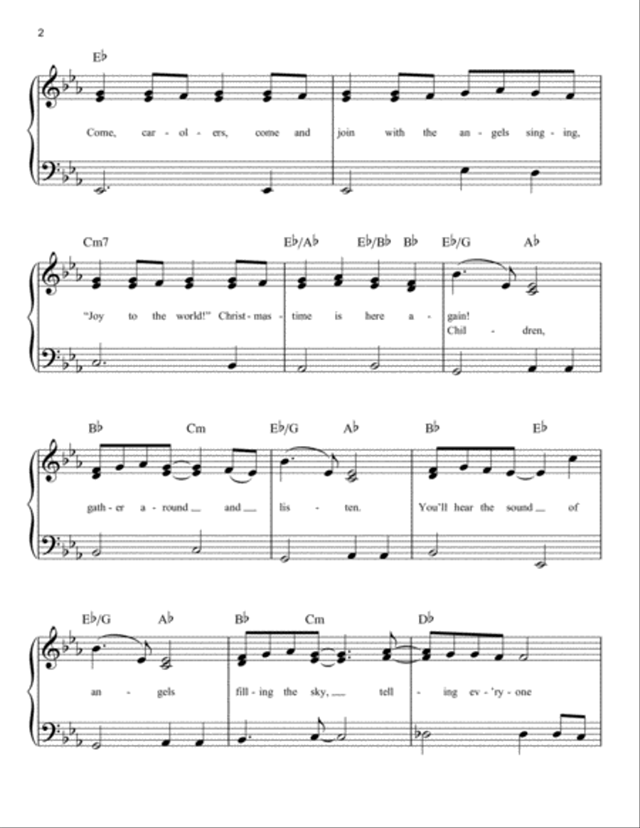 Christmastime Easy Piano scores gallery preview page 2
