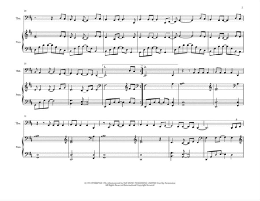 Fields Of Gold Fields Of Gold Trombone Duet scores gallery preview page 2