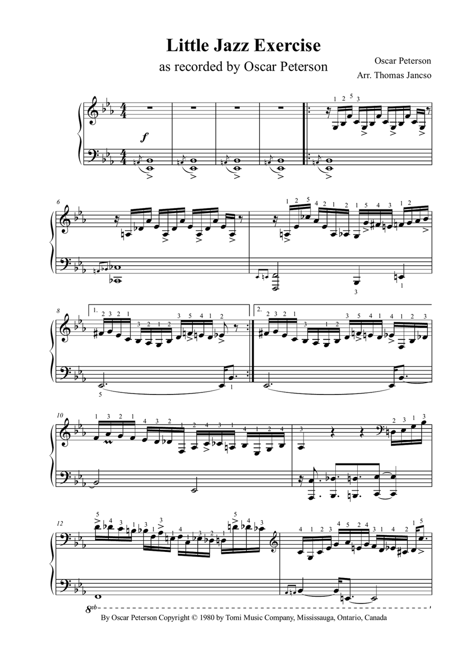 A Little Jazz Exercise Piano Method scores gallery preview page 1