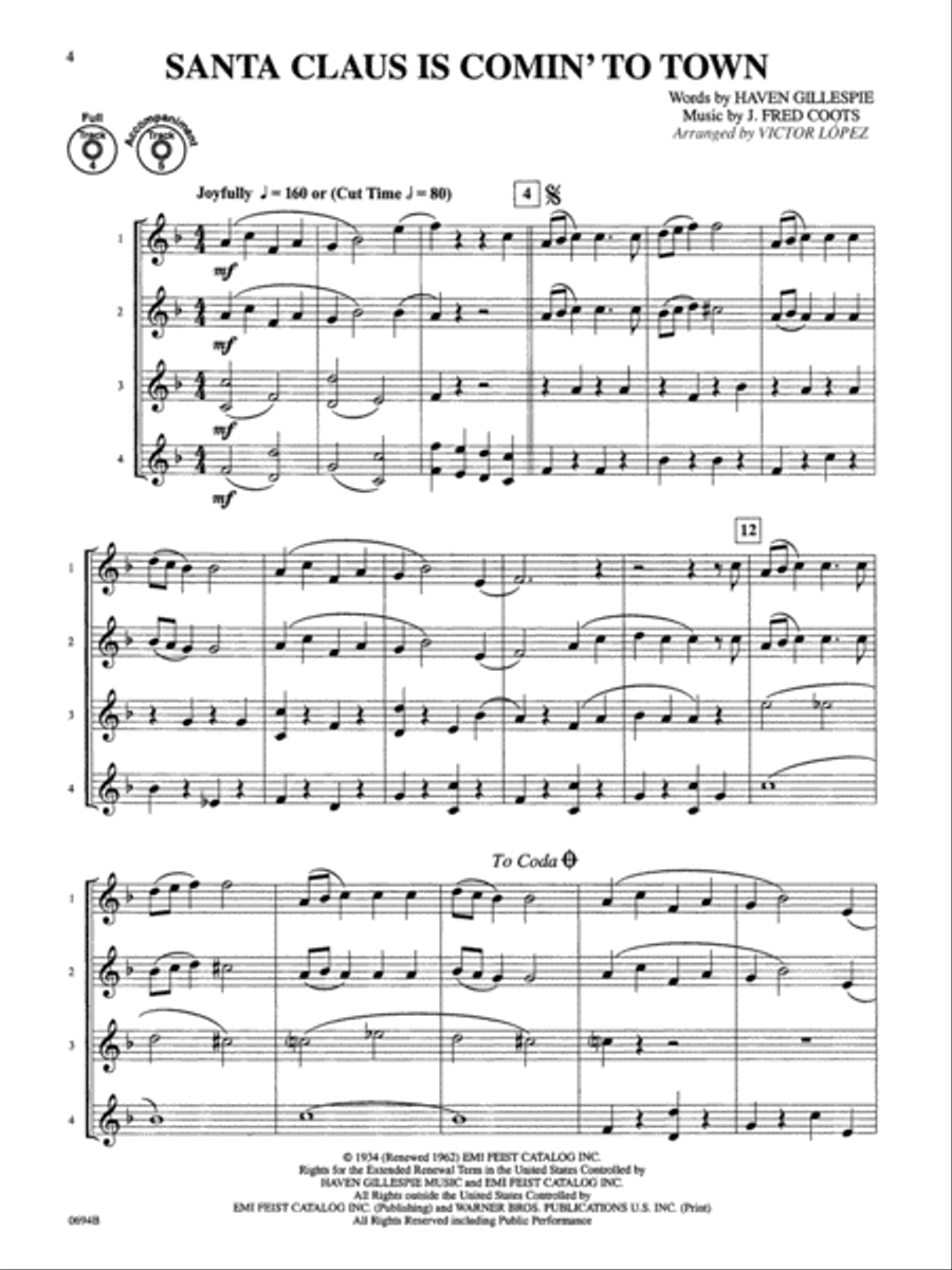 Flex-Ability Holiday -- Solo-Duet-Trio-Quartet with Optional Accompaniment Small Ensemble scores gallery preview page 4