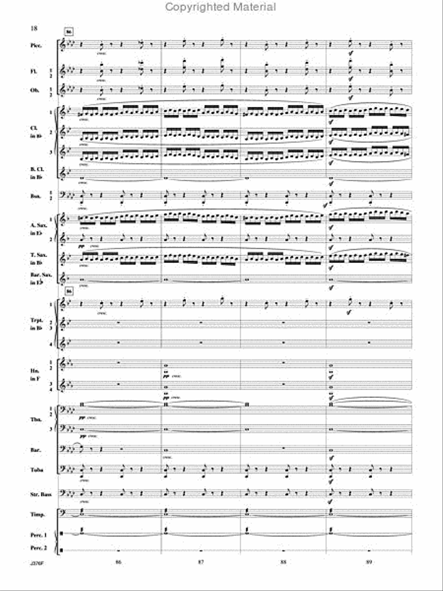 William Tell Overture Concert Band scores gallery preview page 19