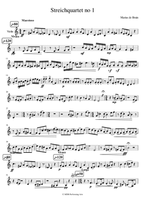 Stringquartet Violin 2 Part