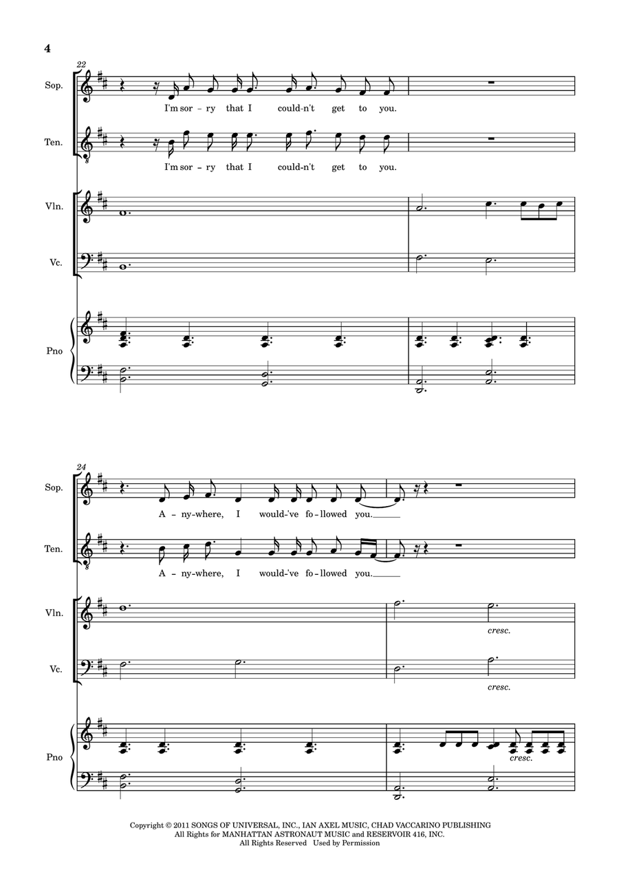 Say Something - Score Only Small Ensemble scores gallery preview page 5