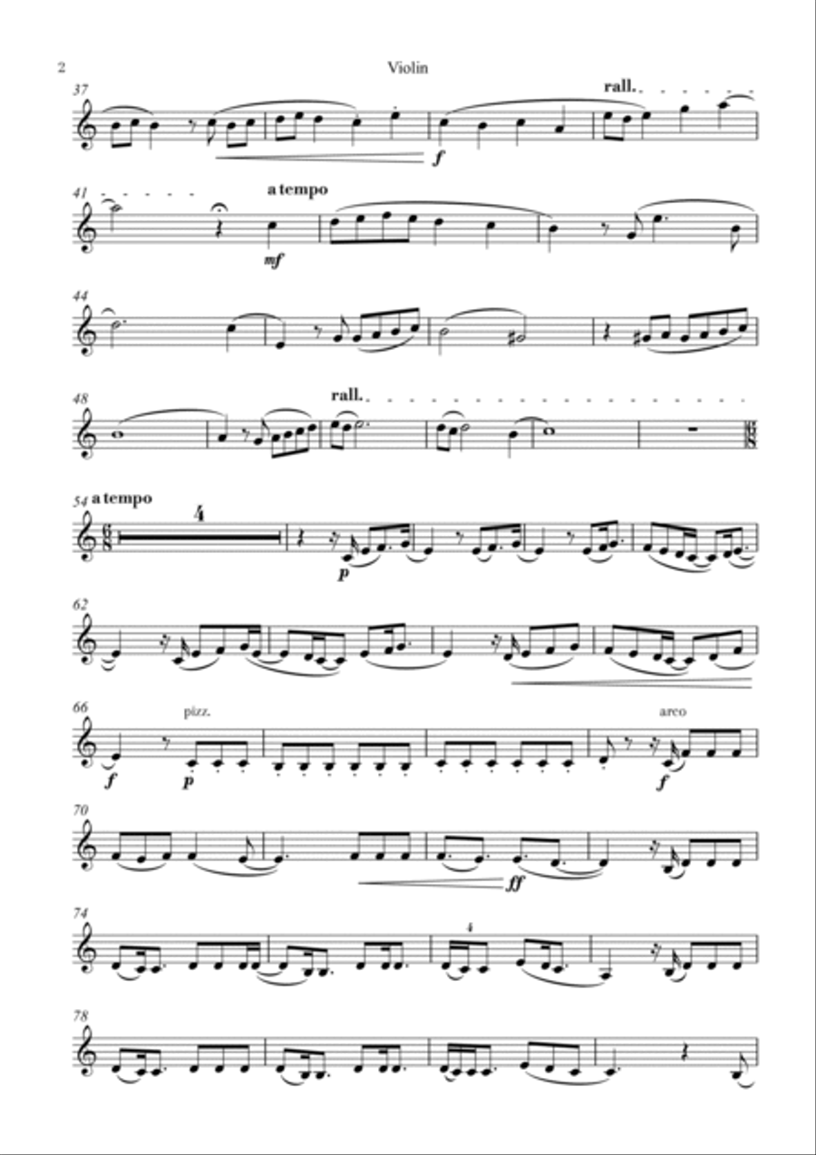 Happier Than Ever Violin Solo scores gallery preview page 2