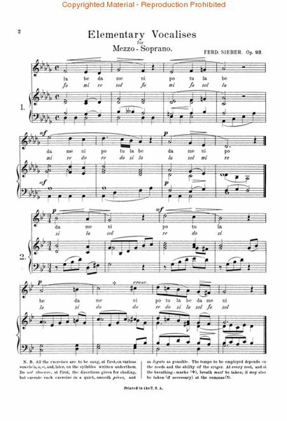 36 Eight-Measure Vocalises, Op. 93