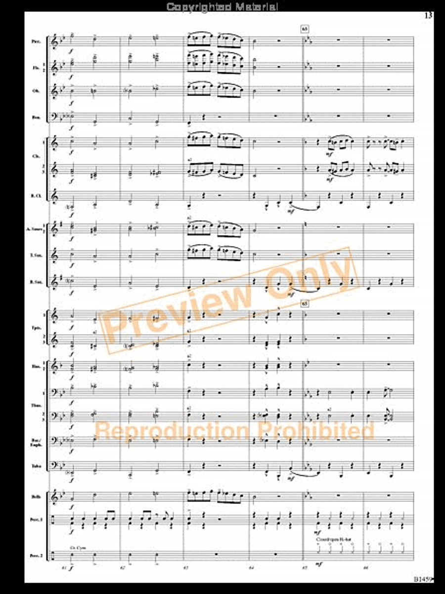 Trombone Tiger Rag Trombone Tiger Rag Concert Band scores gallery preview page 12