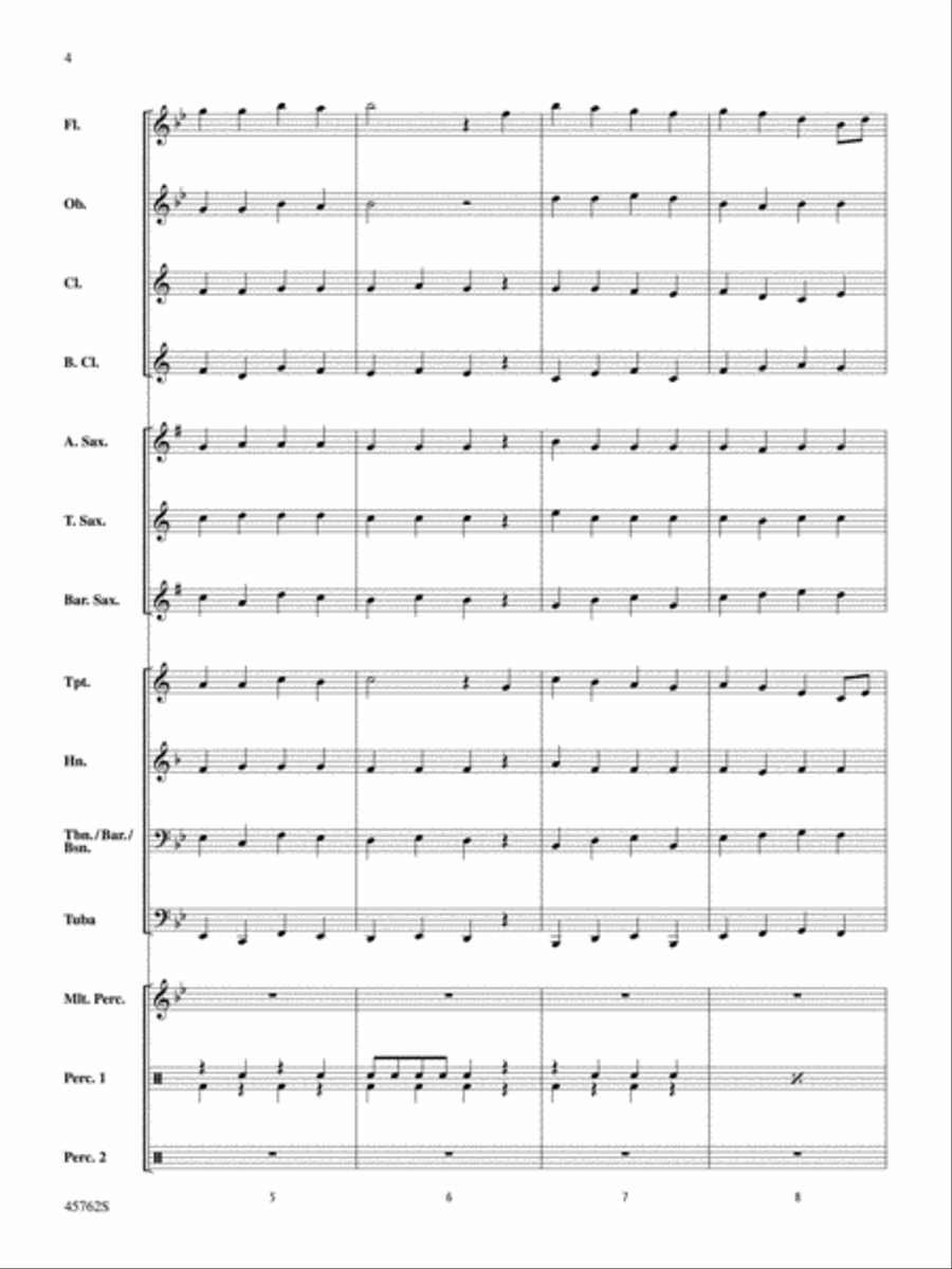 Swansea Town: Score Concert Band scores gallery preview page 4