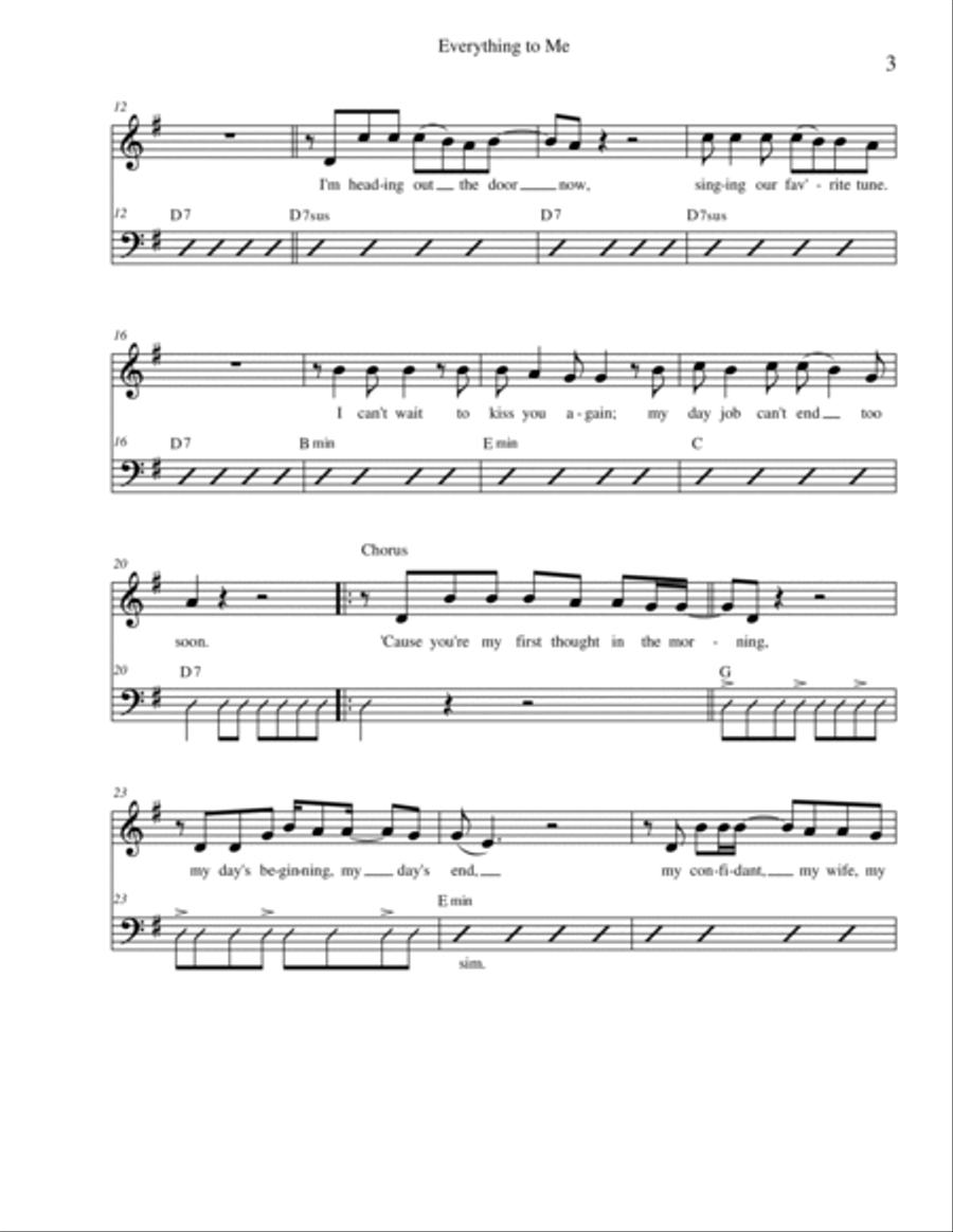 Everything To Me Guitar scores gallery preview page 3
