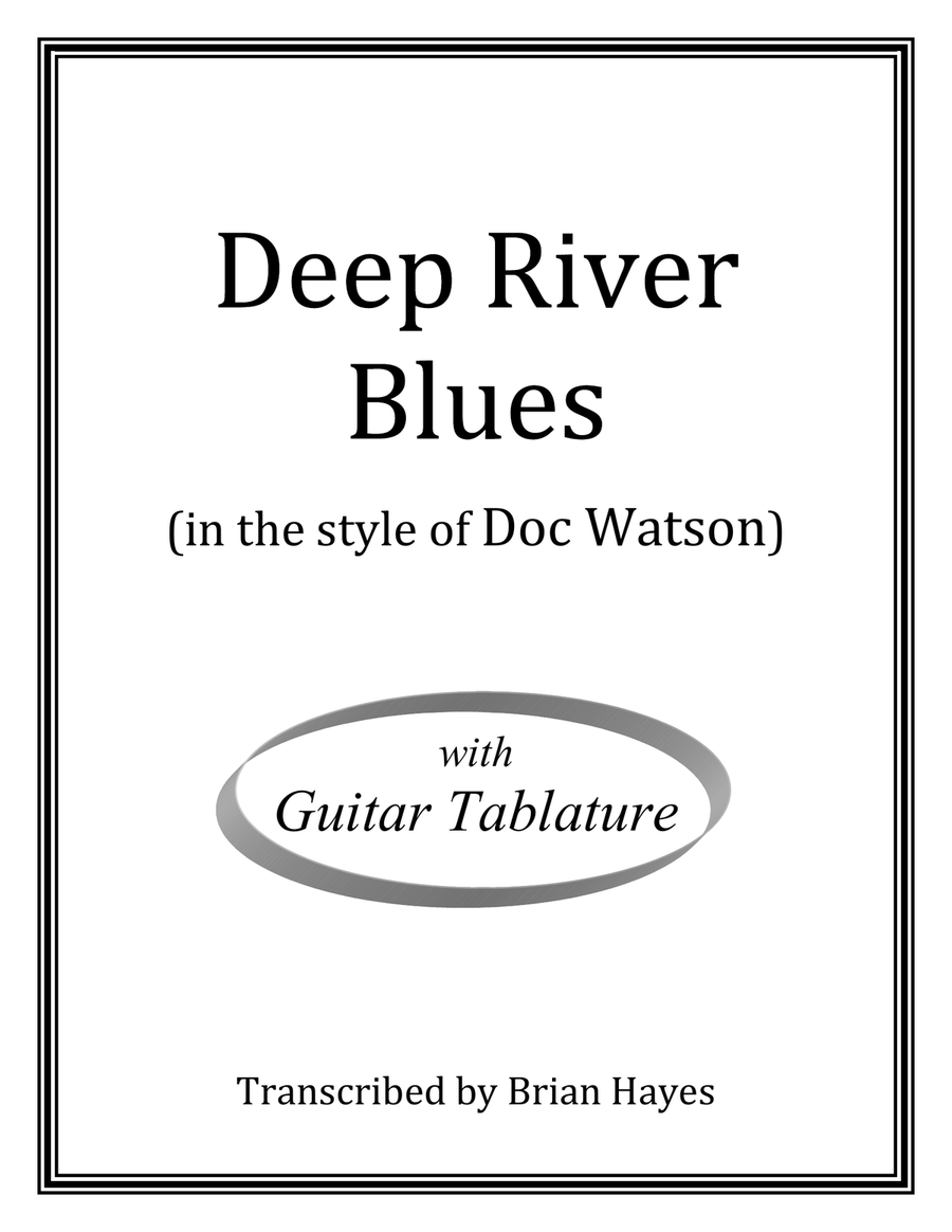 Deep River Blues (Doc Watson) (with Tablature) Acoustic Guitar scores gallery preview page 1