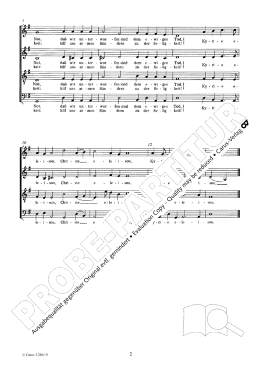 O wir armen Sunder O wir armen Sunder 4-Part scores gallery preview page 3