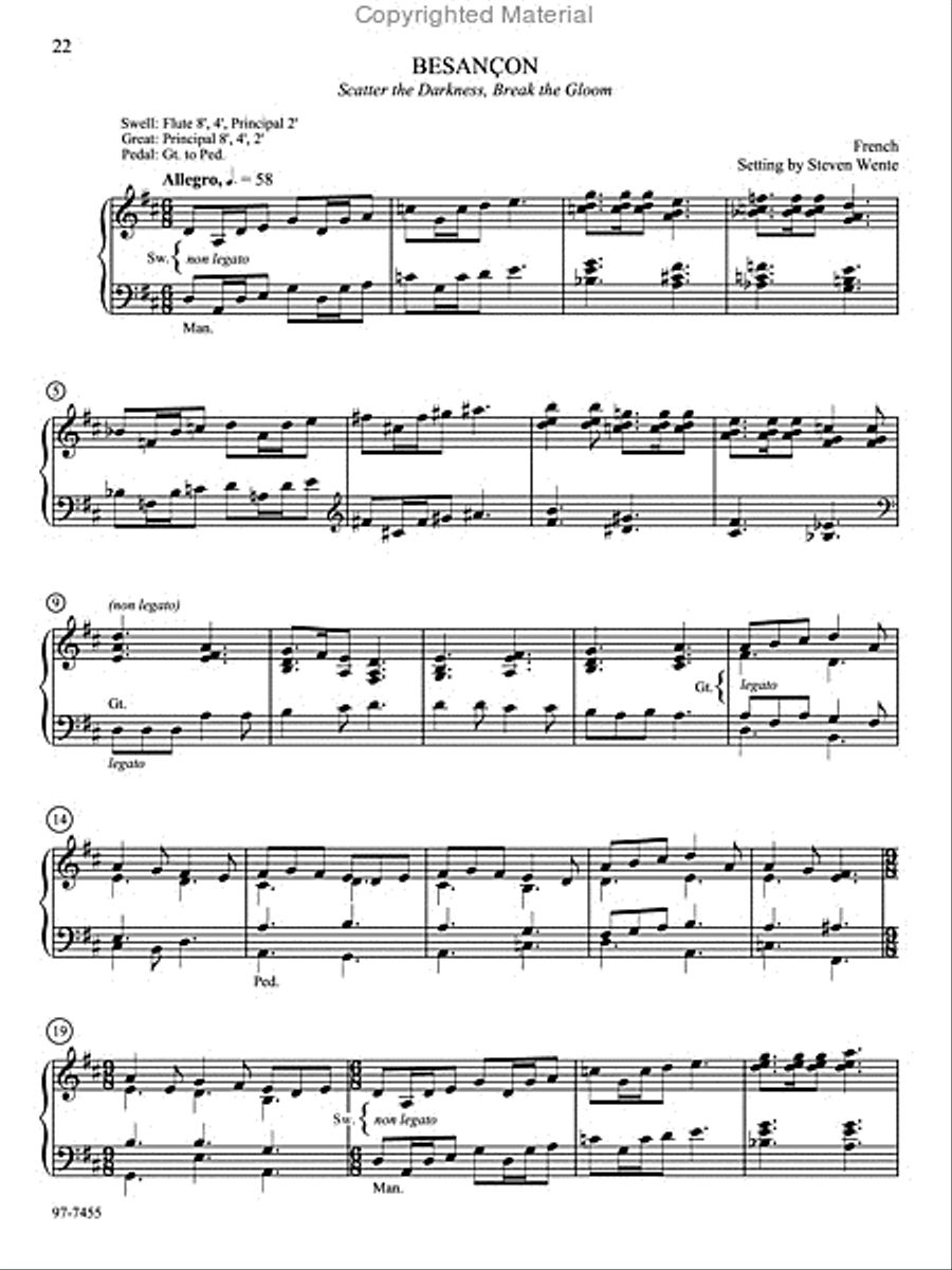 Hymn Prelude Library: Lutheran Service Book, Vol. 2 (BC) Organ scores gallery preview page 7