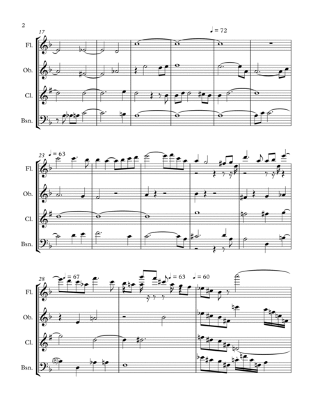 Mahler(Wind Quartet):Adagietto from Symphony No.5
