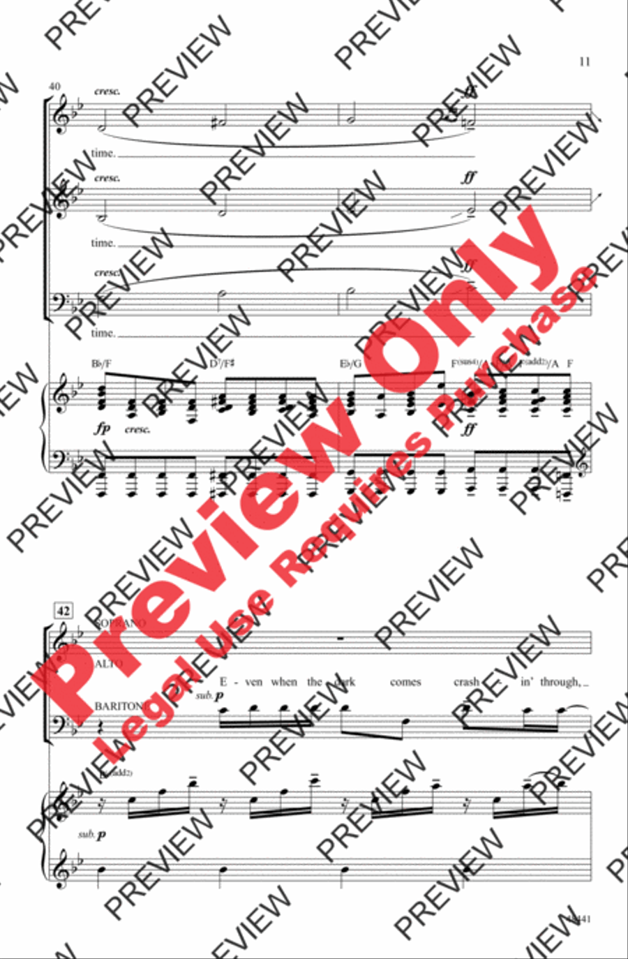 Found/Tonight 3-Part scores gallery preview page 11
