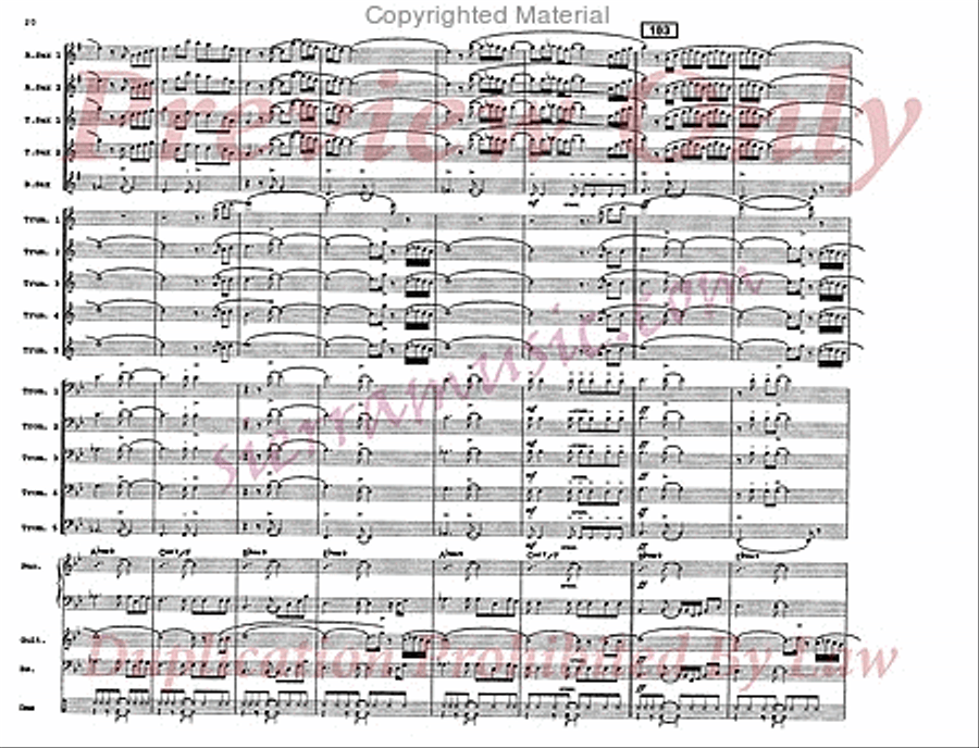 Every Summer Night Big Band scores gallery preview page 21