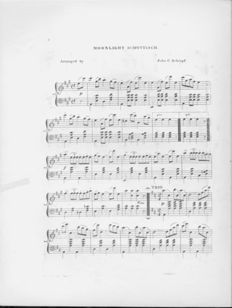 Moonlight & Midnight Schottisch Piano Solo scores gallery preview page 2